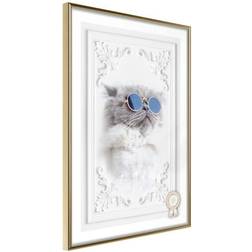 Arkiio Affisch Cat with Glasses [Poster] 20x30 Poster